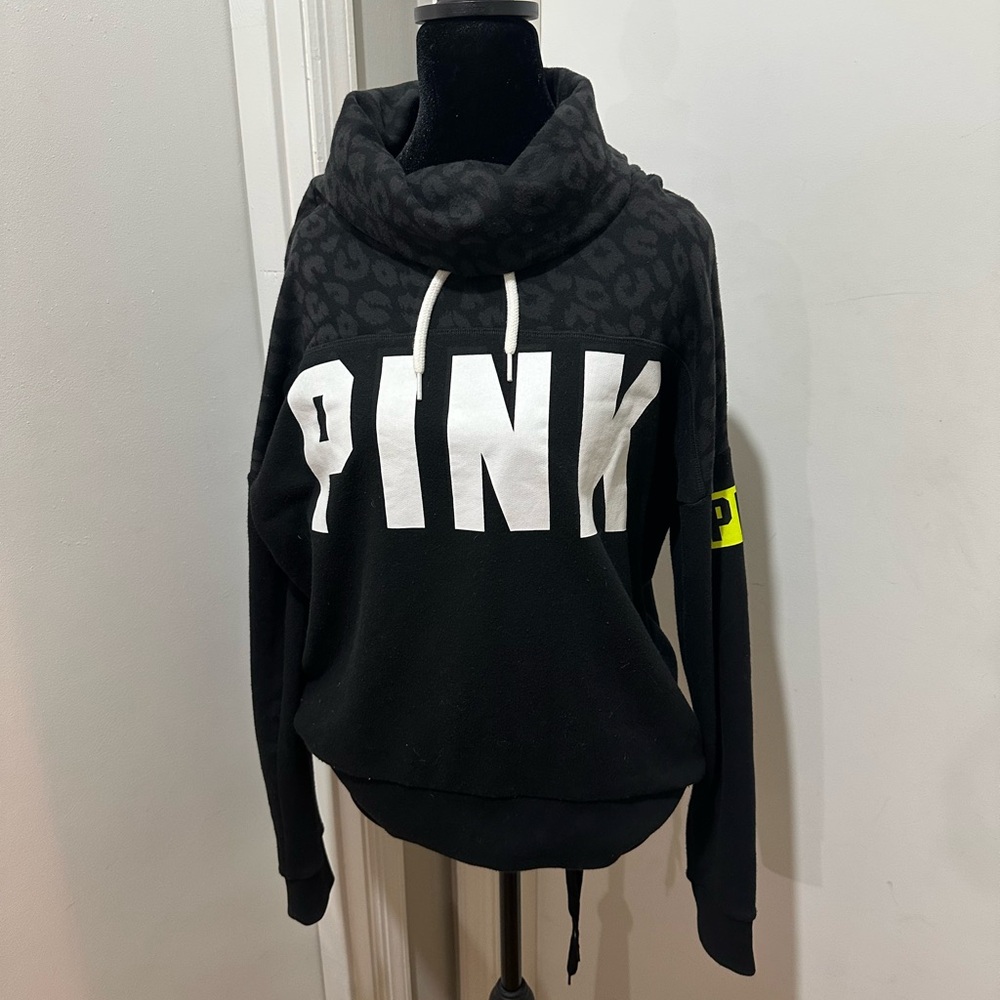 PINK Victoria's Secret Black Women's sweatshirt